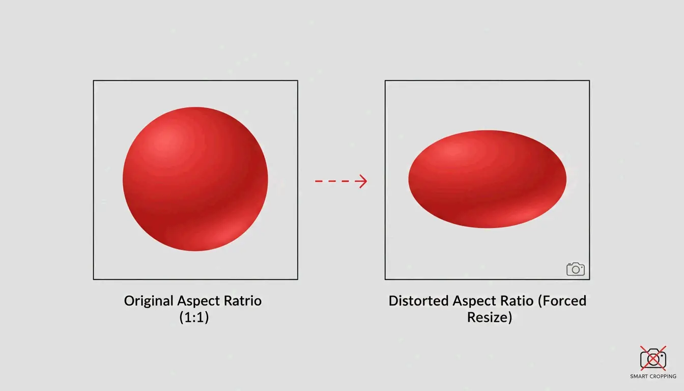 Correct aspect ratio vs. distorted stretching
