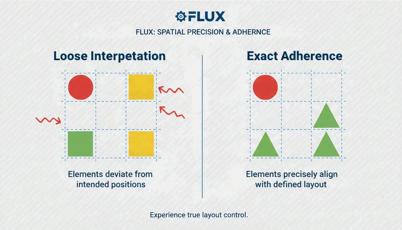 Vergleich, der Flux' überlegene Prompt-Einhaltung und Kontrolle zeigt
