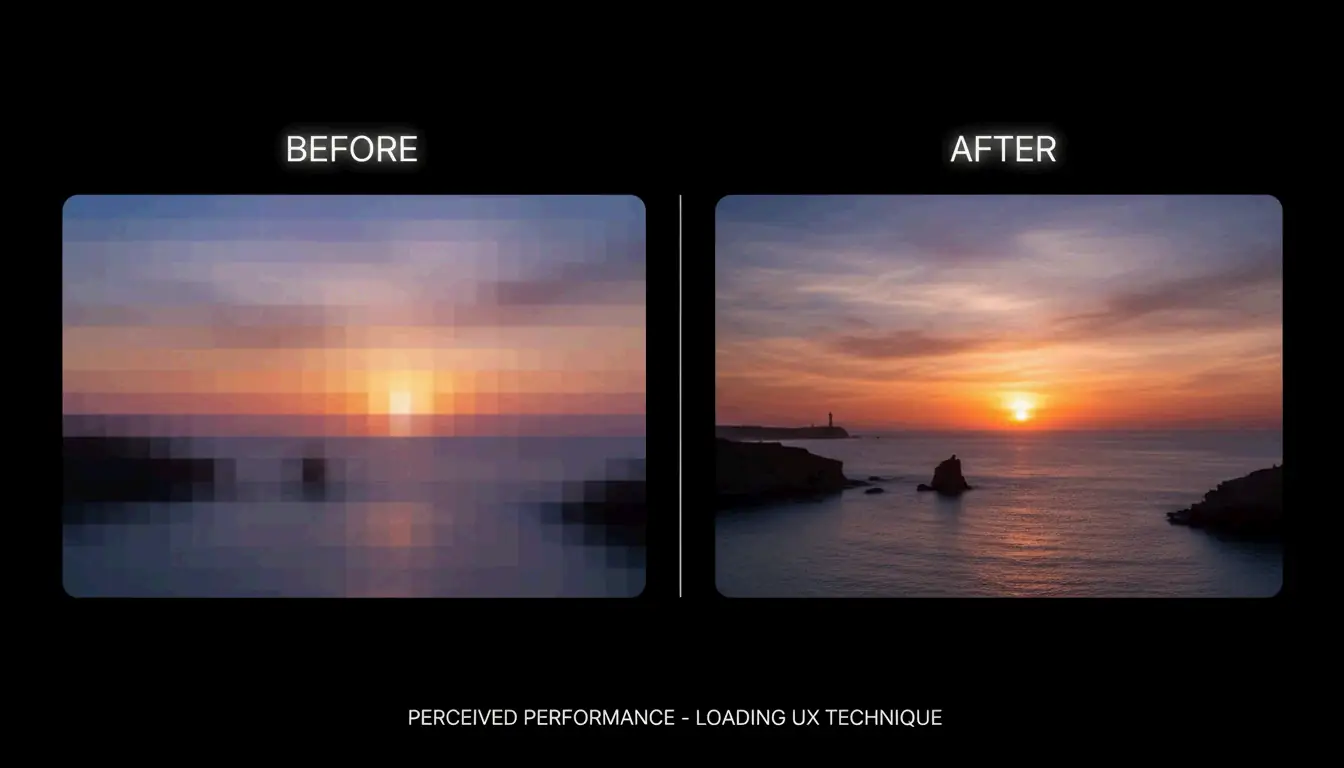 Vergleich: Blur-up vs. Standard-Laden